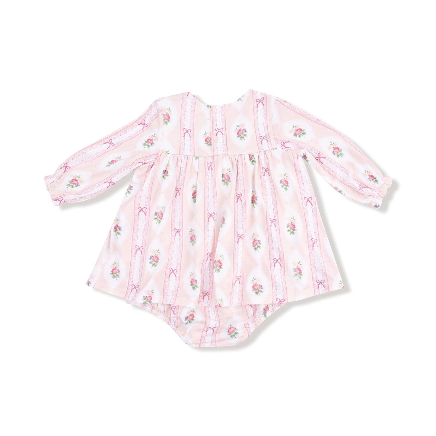 Angel Dear Angel Dear Long Sleeve Smocked Ruffle Bubble Skirt Dress - Apparel & Accessories > Clothing > Baby & Toddler Clothing > Baby One-Pieces 618