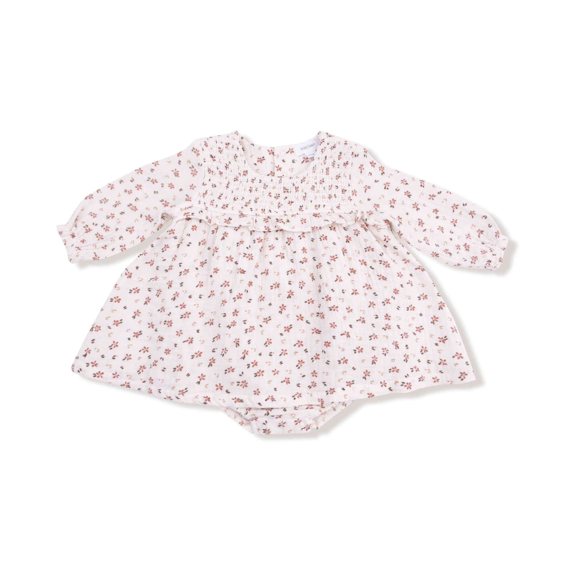 Angel Dear Angel Dear Long Sleeve Smocked Ruffle Bubble With Skirt - Apparel & Accessories > Clothing > Baby & Toddler Clothing > Baby One-Pieces 618