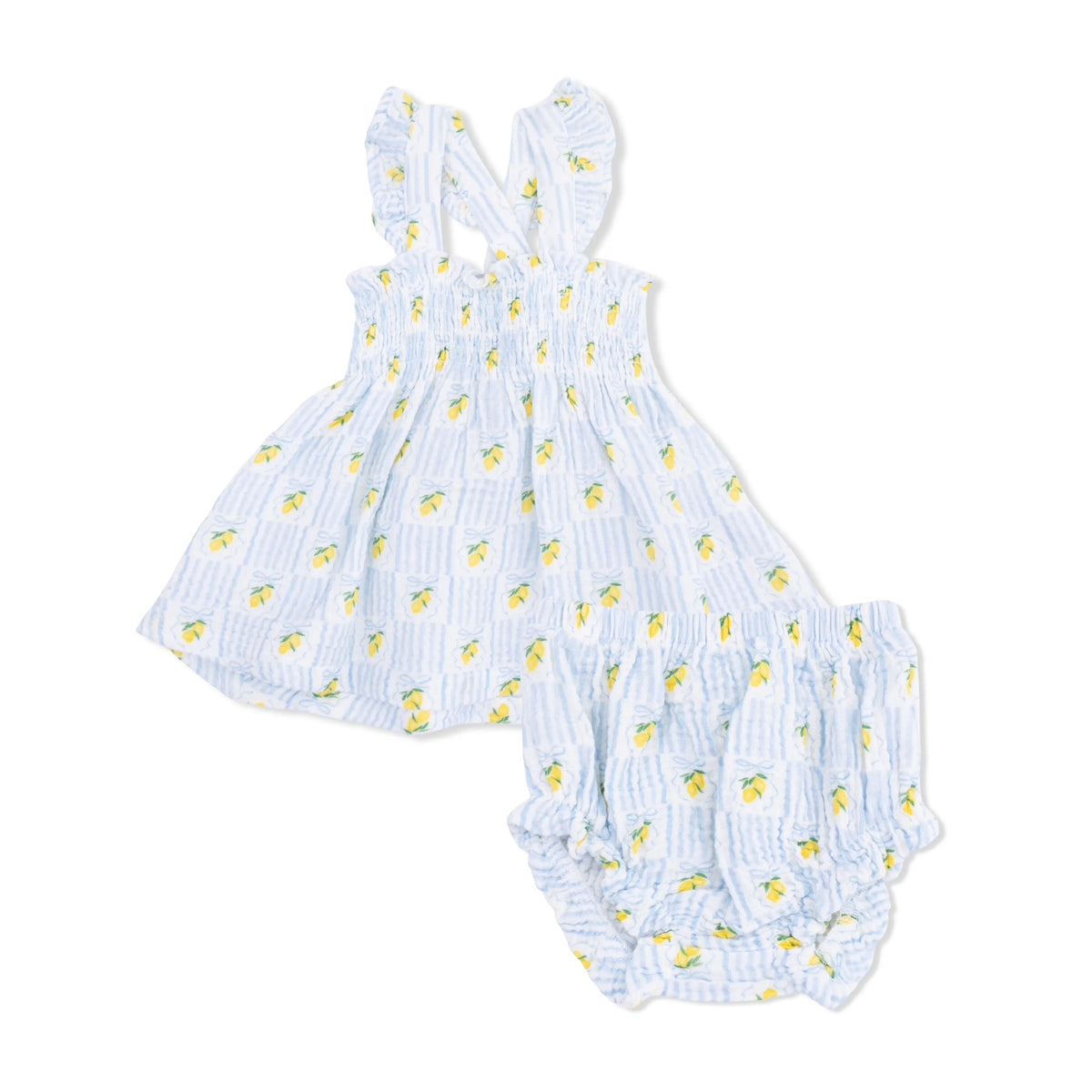 Lovely Lemons - Smocked Top with Bloomer Angel Dear 