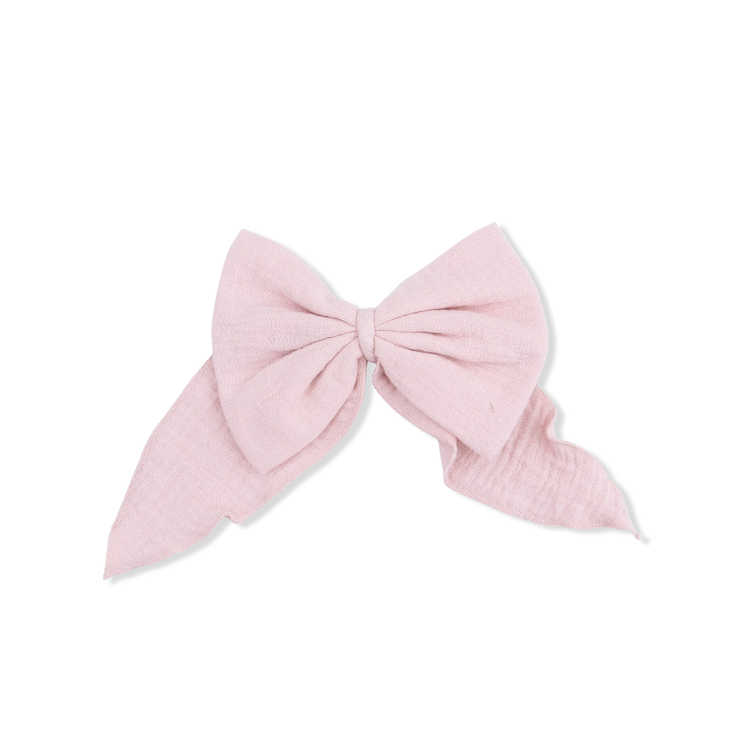 Angel Dear Organic Cotton Muslin Large Bow With Tails Hair Clip Angel Dear 