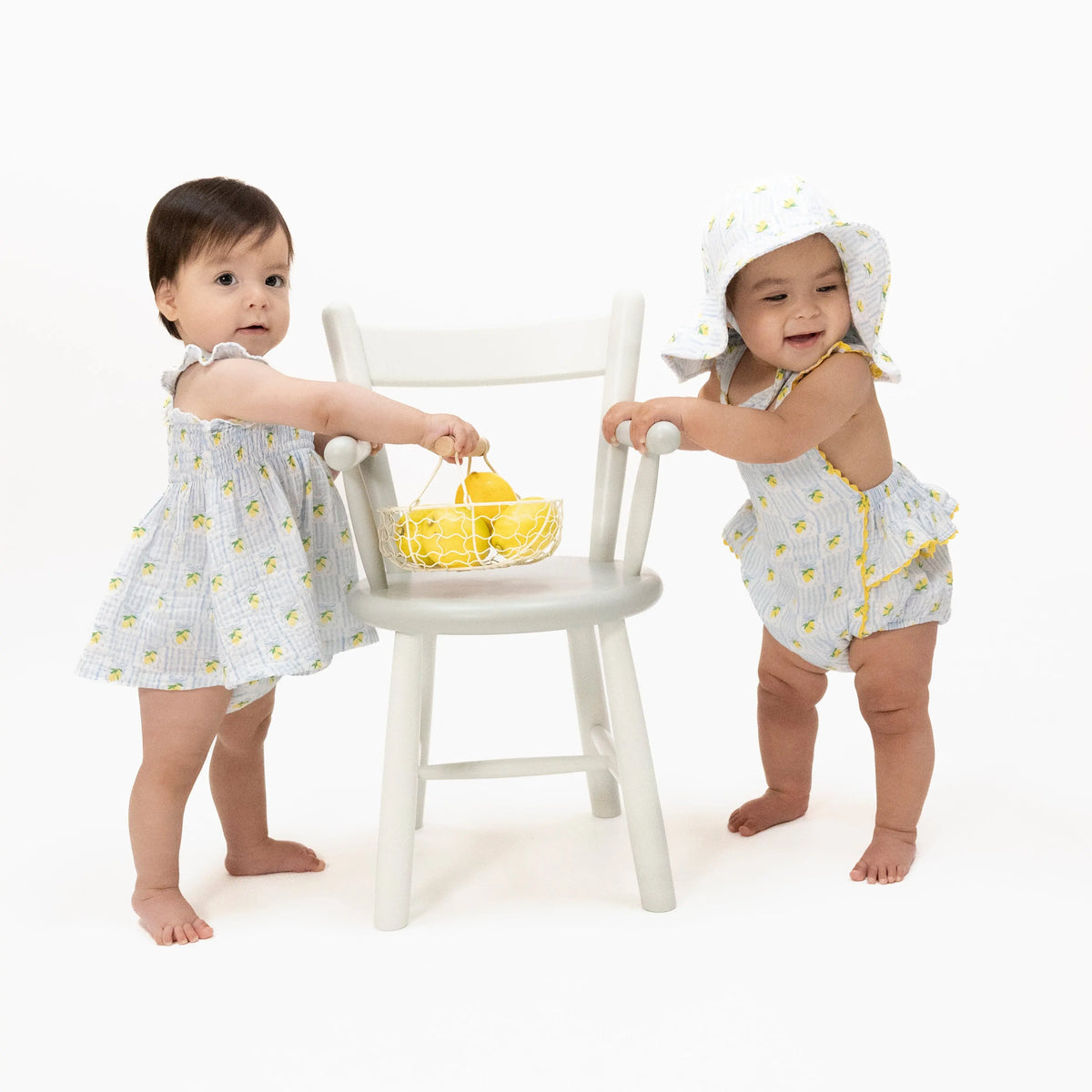 Lovely Lemons - Ric Rac Ruffle Sunsuit Angel Dear 