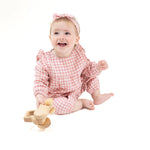 Angel Dear Angel Dear Organic Ruffle Sleeve Romper for Baby Muslin - Apparel & Accessories > Clothing > Baby & Toddler Clothing > Baby One-Pieces 217