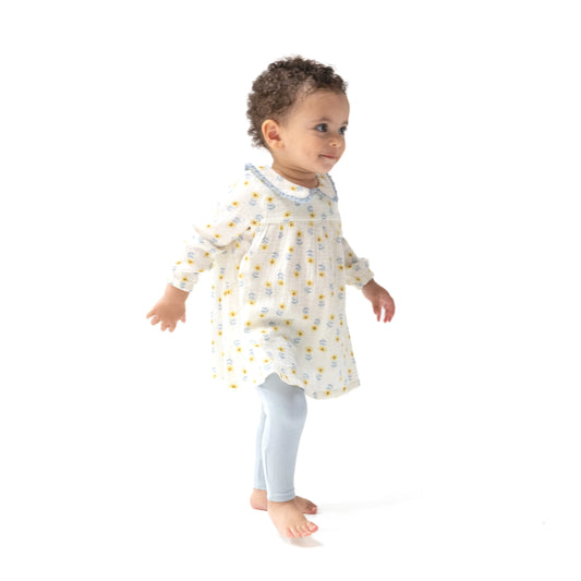Angel Dear Peter Pan Collar Dress And Leggings Set Angel Dear Everetts Place: Online Boutique