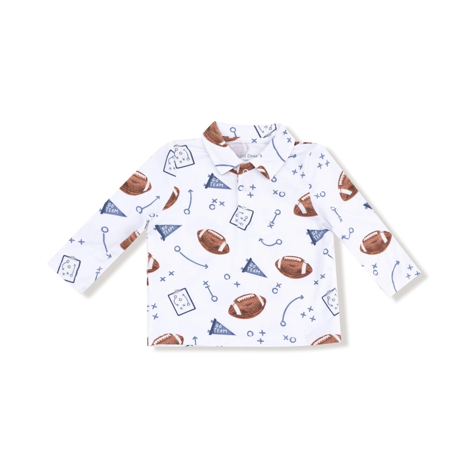 Angel Dear Angel Dear Polo Long Sleeve Shirt for Kids Cozy Warm - Apparel & Accessories > Clothing > Baby & Toddler Clothing > Baby & Toddler Tops 632