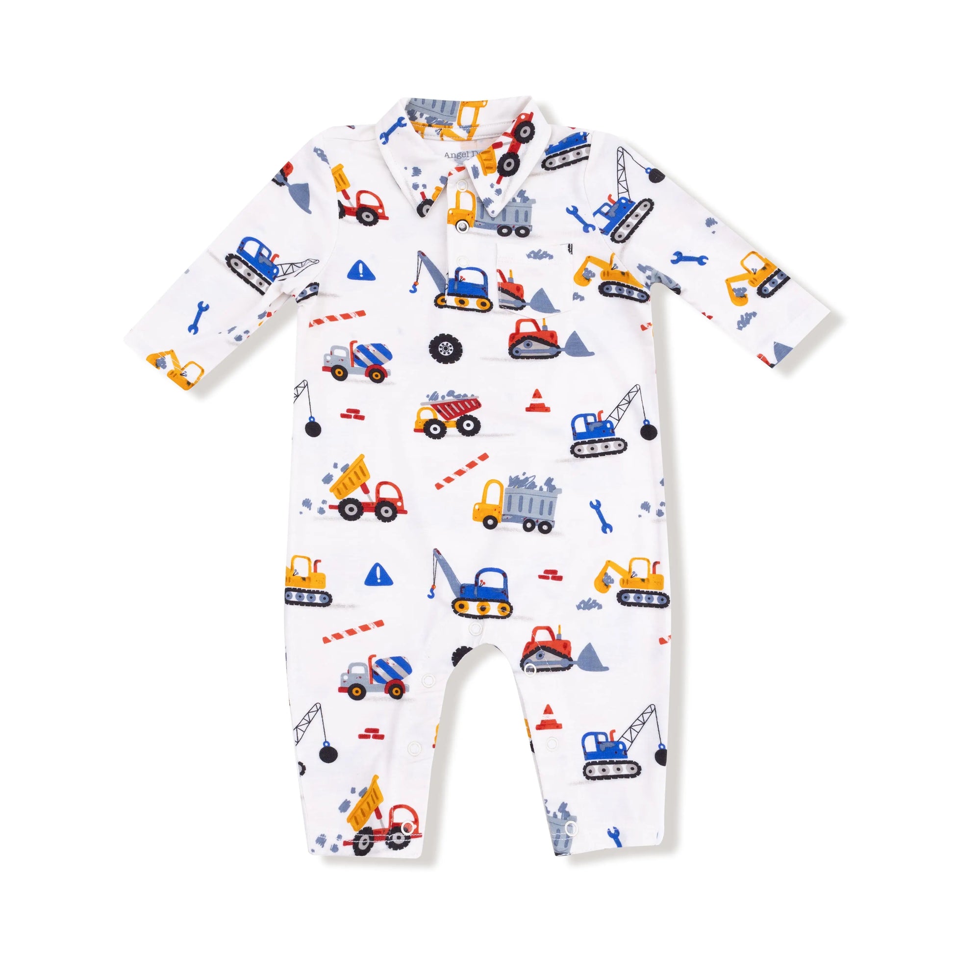 Angel Dear Polo Romper Baby Viscose Bamboo Soft Cozy Fit Angel Dear Everetts Place: Online Boutique