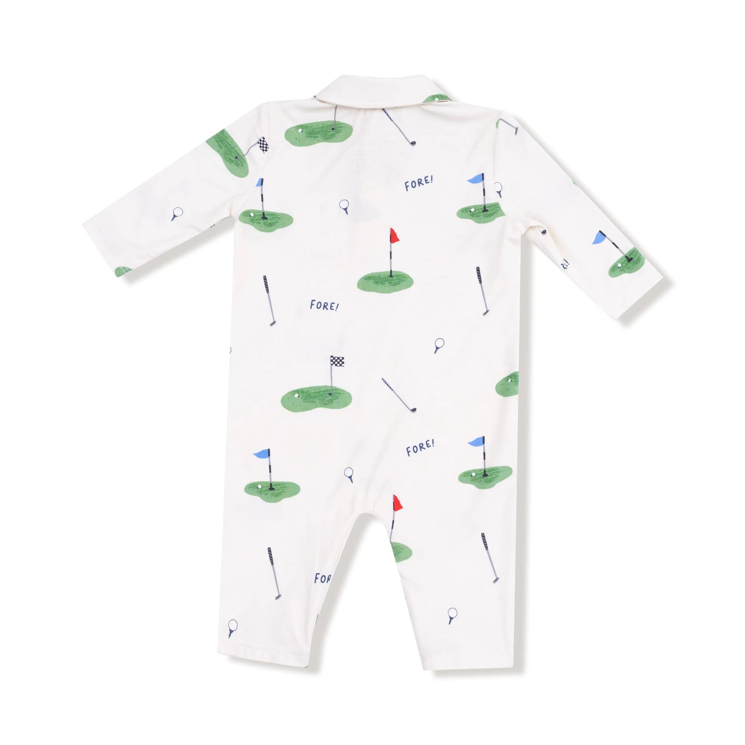 Angel Dear Angel Dear Polo Romper Bamboo Viscose Baby Outfit Cozy - Apparel & Accessories > Clothing > Baby & Toddler Clothing > Baby One-Pieces 307