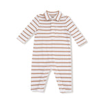 Angel Dear Angel Dear Polo Romper Ribbed Modal Cozy Baby Outfit - Apparel & Accessories > Clothing > Baby & Toddler Clothing > Baby One-Pieces 307