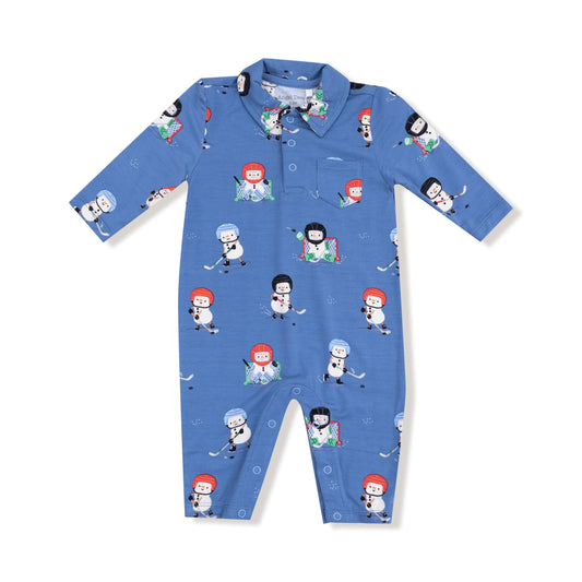 Angel Dear Polo Romper Soft Bamboo Viscose For Baby Angel Dear Everetts Place: Online Boutique