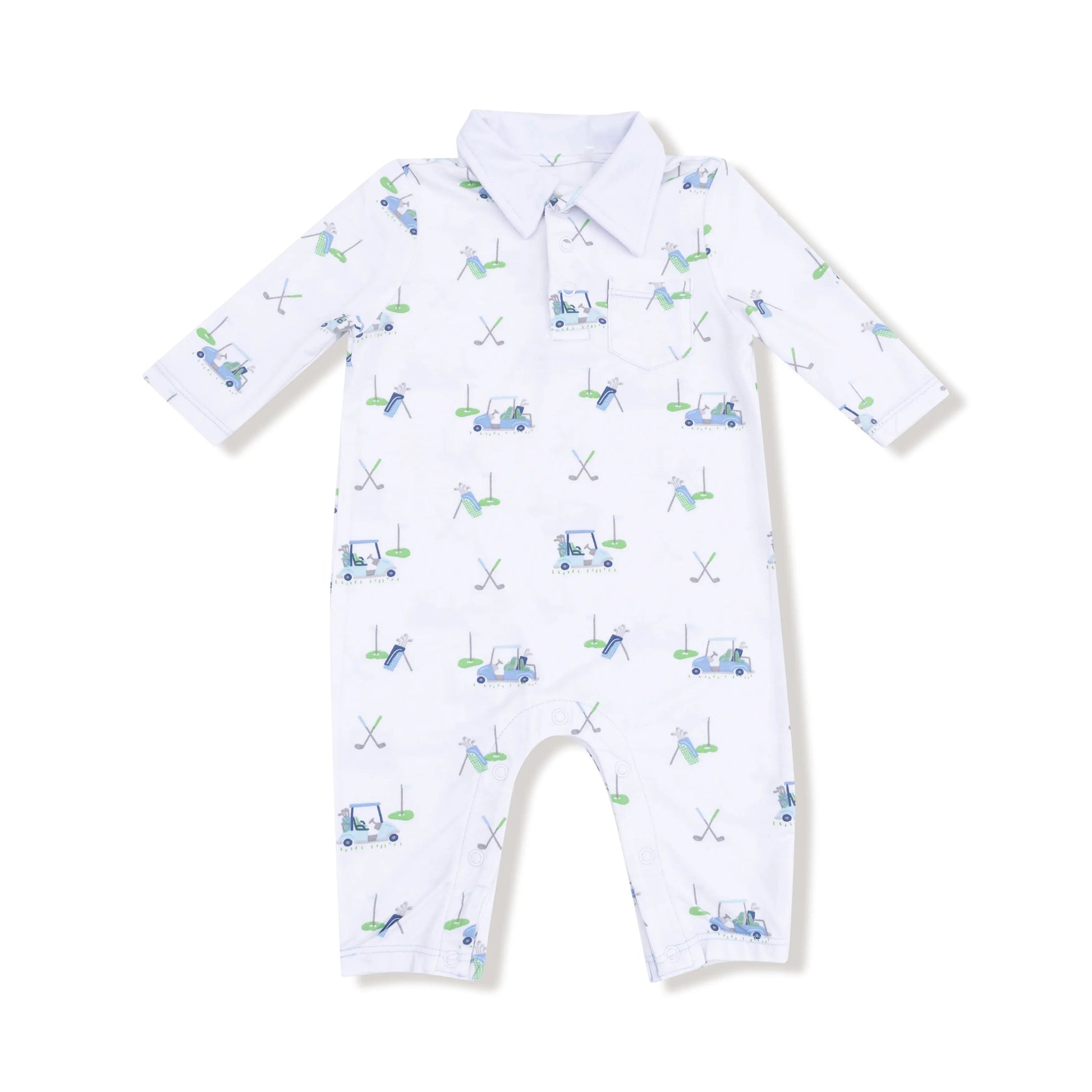 Angel Dear Polo Romper for Baby Silky Bamboo Viscose Angel Dear Everetts Place: Online Boutique
