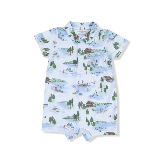 Angel Dear Polo Shortie Romper For Babies Playful Comfort Angel Dear Everetts Place: Online Boutique