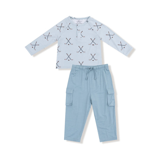 Angel Dear Raglan With Cargo Set Baby Outfit Bamboo Viscose Angel Dear Everetts Place: Online Boutique