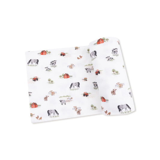 Angel Dear Ribbed Modal Swaddle Blanket for Baby Comfort Angel Dear Everetts Place: Online Boutique