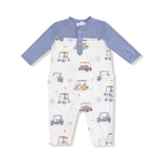 Angel Dear Angel Dear Romper With Contrast Sleeves For Cozy Play - Apparel & Accessories > Clothing > Baby & Toddler Clothing > Baby One-Pieces 969