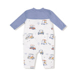 Angel Dear Angel Dear Romper With Contrast Sleeves For Cozy Play - Apparel & Accessories > Clothing > Baby & Toddler Clothing > Baby One-Pieces 969