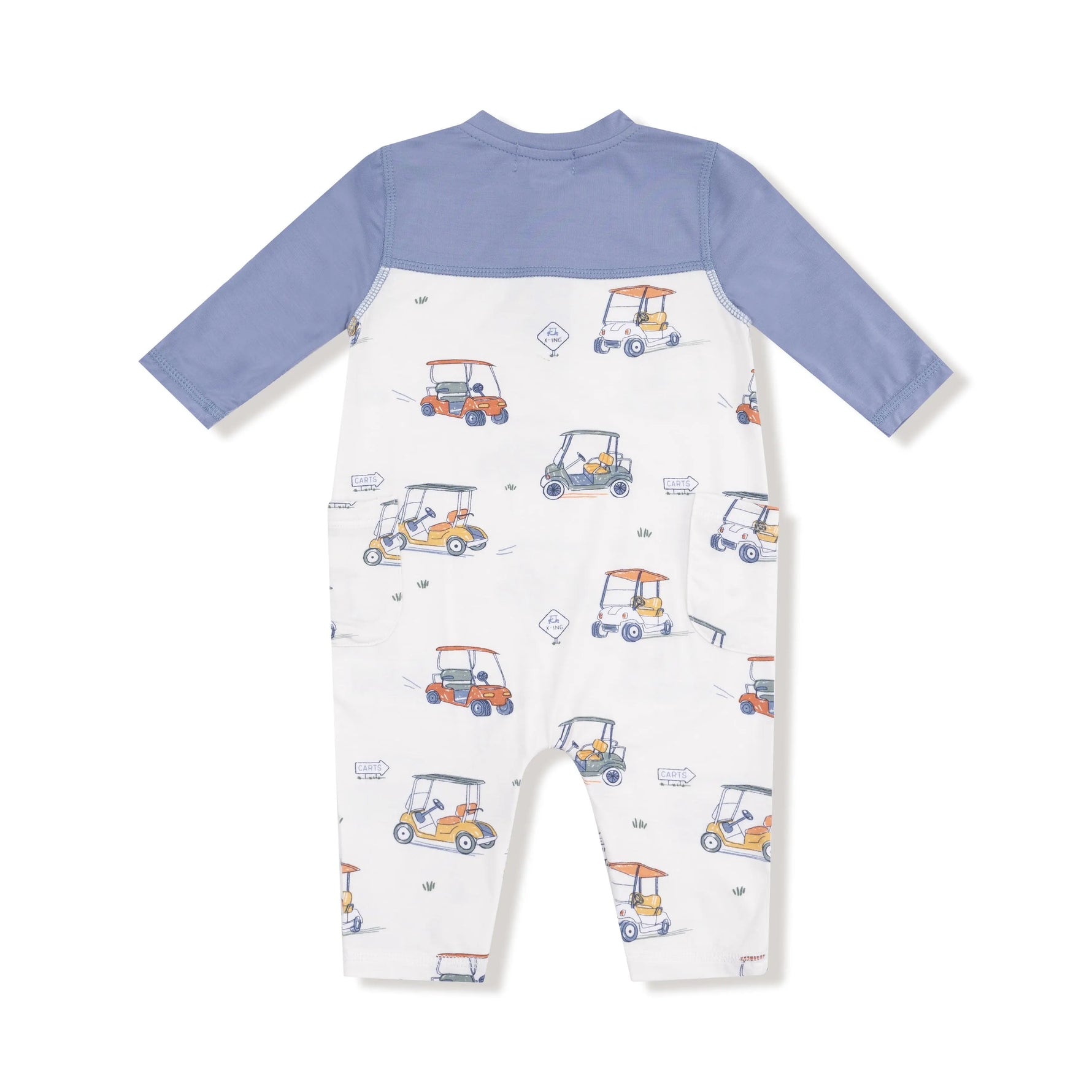 Angel Dear Angel Dear Romper With Contrast Sleeves For Cozy Play - Apparel & Accessories > Clothing > Baby & Toddler Clothing > Baby One-Pieces 969