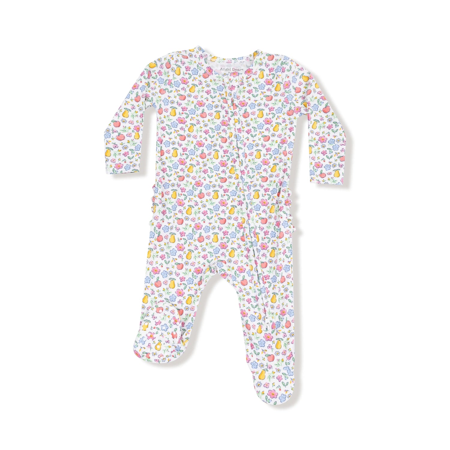 Angel Dear Angel Dear Ruffle Back Two Way Zipper Footie Bamboo Cozy - Apparel & Accessories > Clothing > Baby & Toddler Clothing > Baby & Toddler Sleepwear 653