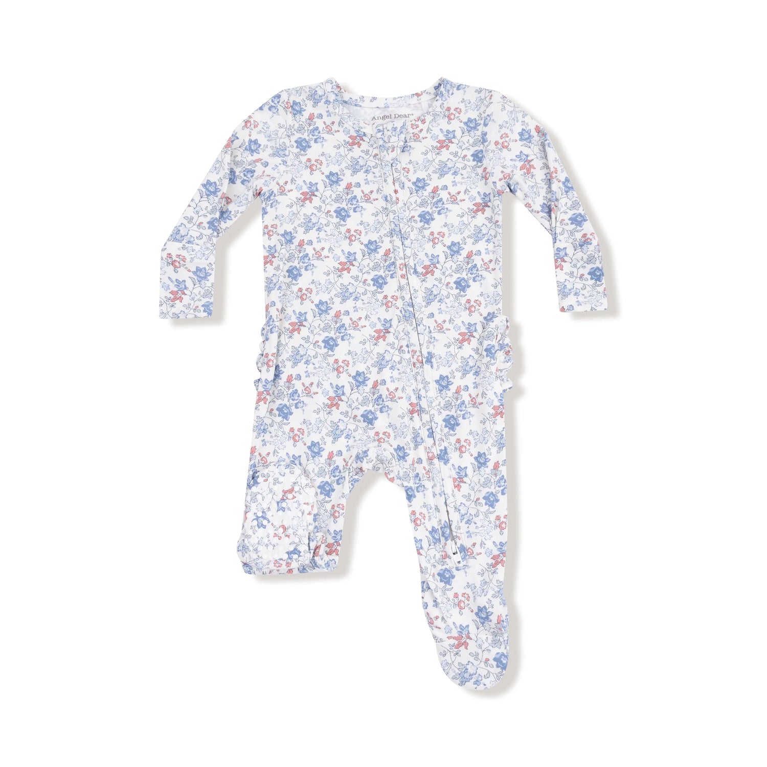 Angel Dear Angel Dear Ruffle Back Zipper Baby Footie Bamboo Soft - Apparel & Accessories > Clothing > Baby & Toddler Clothing > Baby & Toddler Sleepwear 653
