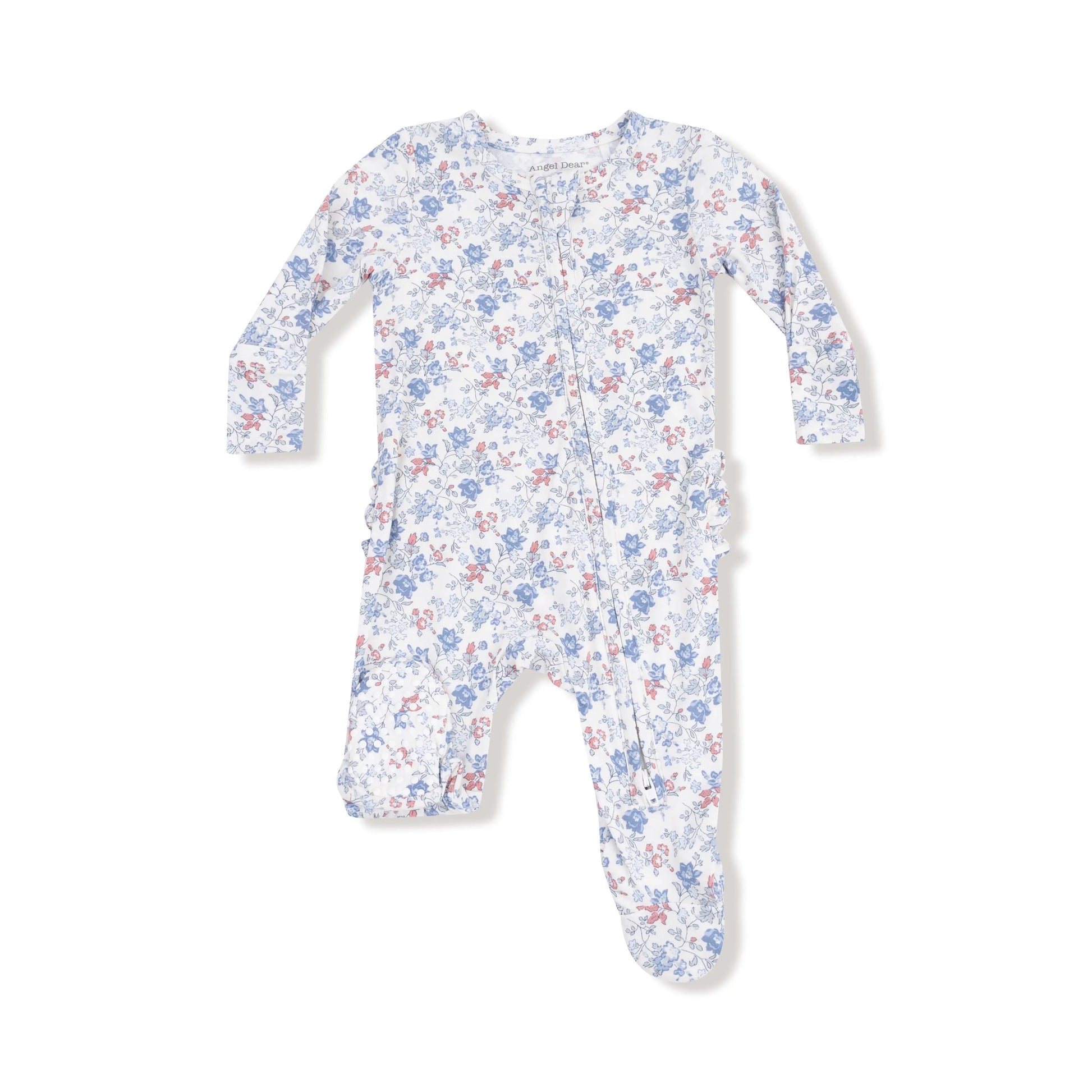 Angel Dear Ruffle Back Zipper Baby Footie Bamboo Soft Angel Dear Everetts Place: Online Boutique