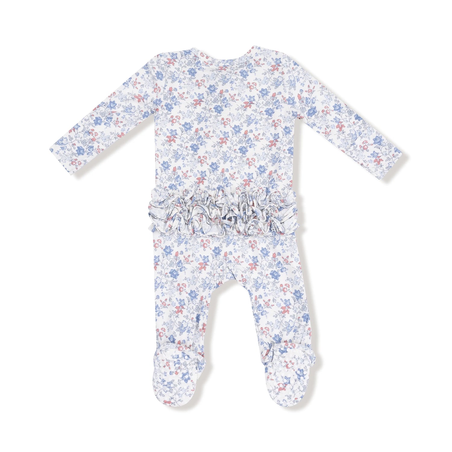 Angel Dear Angel Dear Ruffle Back Zipper Baby Footie Bamboo Soft - Apparel & Accessories > Clothing > Baby & Toddler Clothing > Baby & Toddler Sleepwear 653