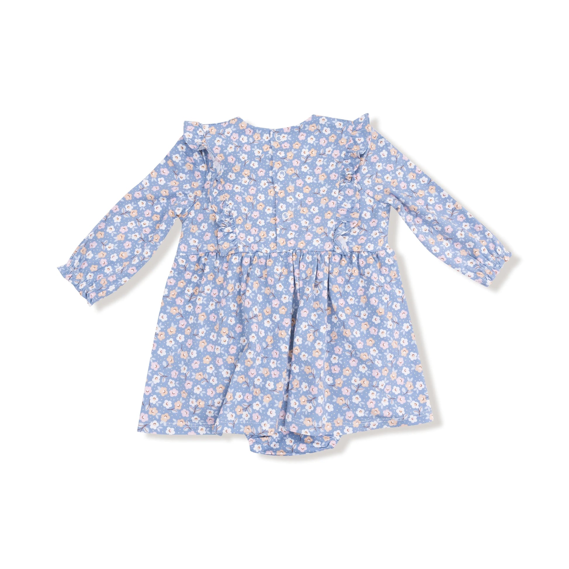 Angel Dear Ruffle Long Sleeve Bodysuit Dress For Baby Angel Dear Everetts Place: Online Boutique