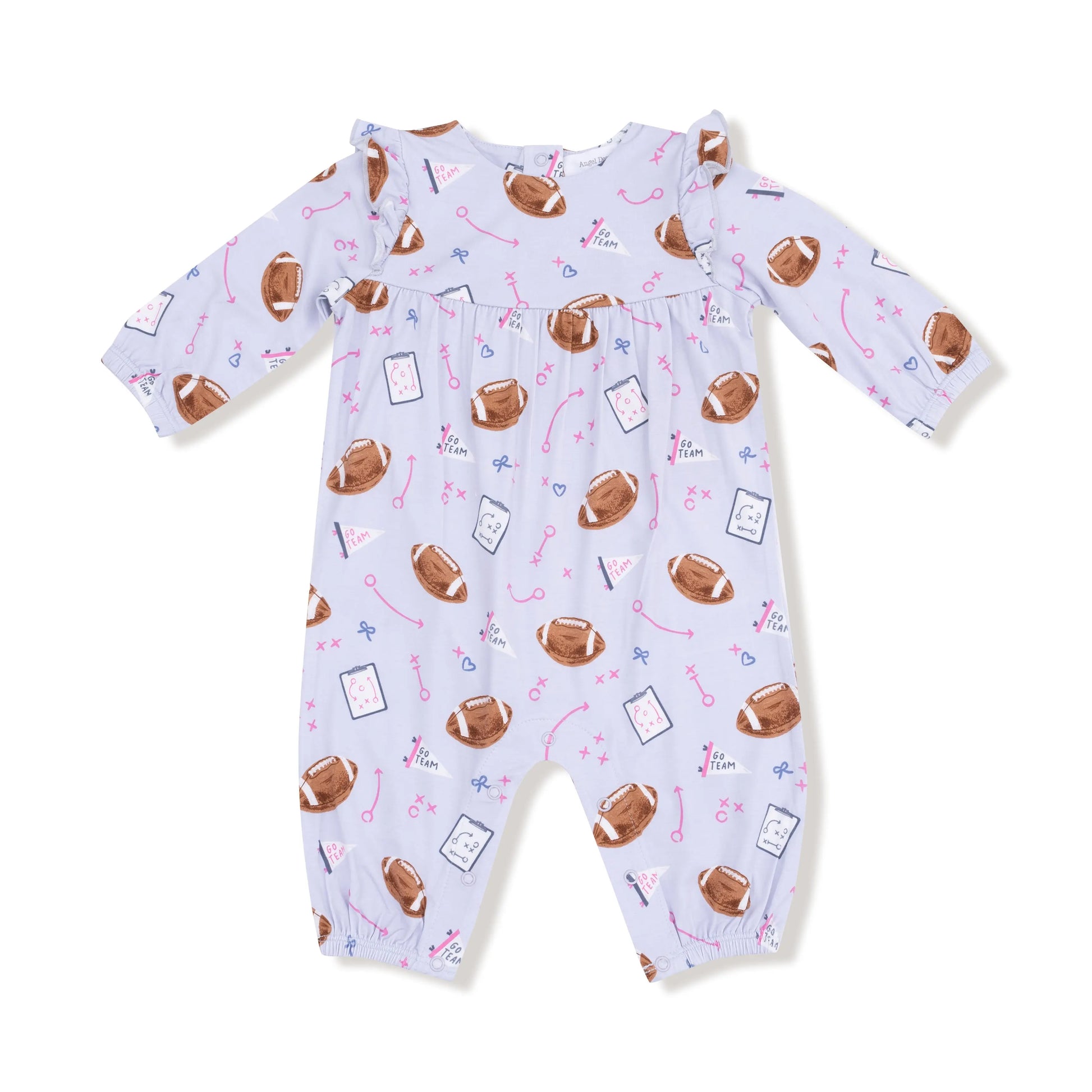 Angel Dear Ruffle Sleeve Baby Romper Bamboo Viscose Angel Dear Everetts Place: Online Boutique