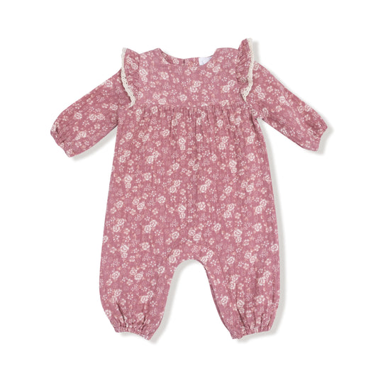 Angel Dear Ruffle Sleeve Organic Cotton Romper For Baby Angel Dear Everetts Place: Online Boutique