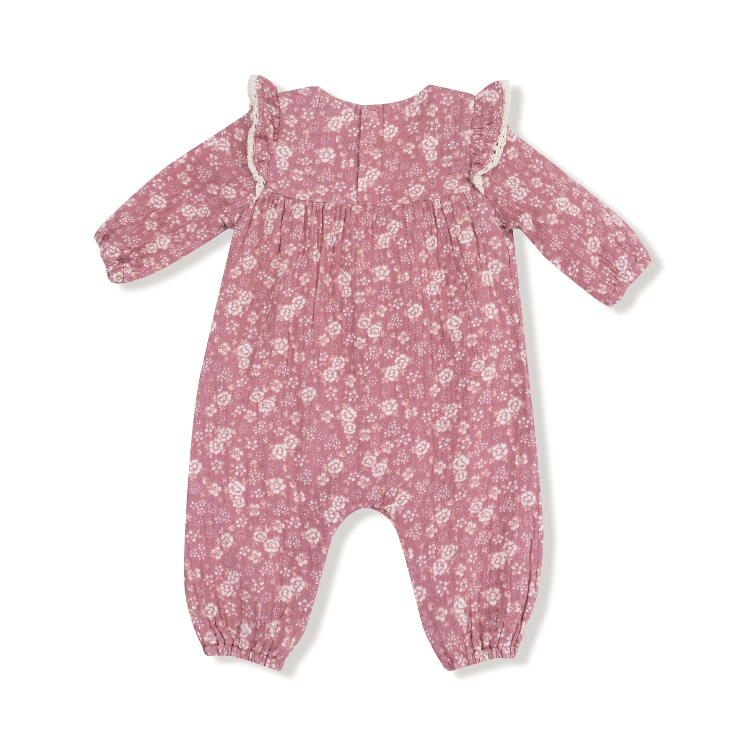 Angel Dear Angel Dear Ruffle Sleeve Organic Cotton Romper For Baby - Apparel & Accessories > Clothing > Baby & Toddler Clothing > Baby One-Pieces 217