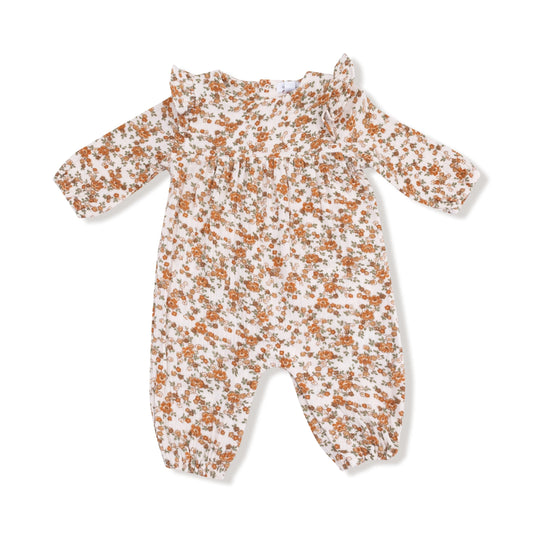 Angel Dear Ruffle Sleeve Romper Organic Cotton Muslin Angel Dear Everetts Place: Online Boutique