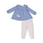 Angel Dear Angel Dear Ruffle Tunic and Bamboo Legging Set for Kids - Apparel & Accessories > Clothing > Baby & Toddler Clothing > Baby & Toddler Outfits 546