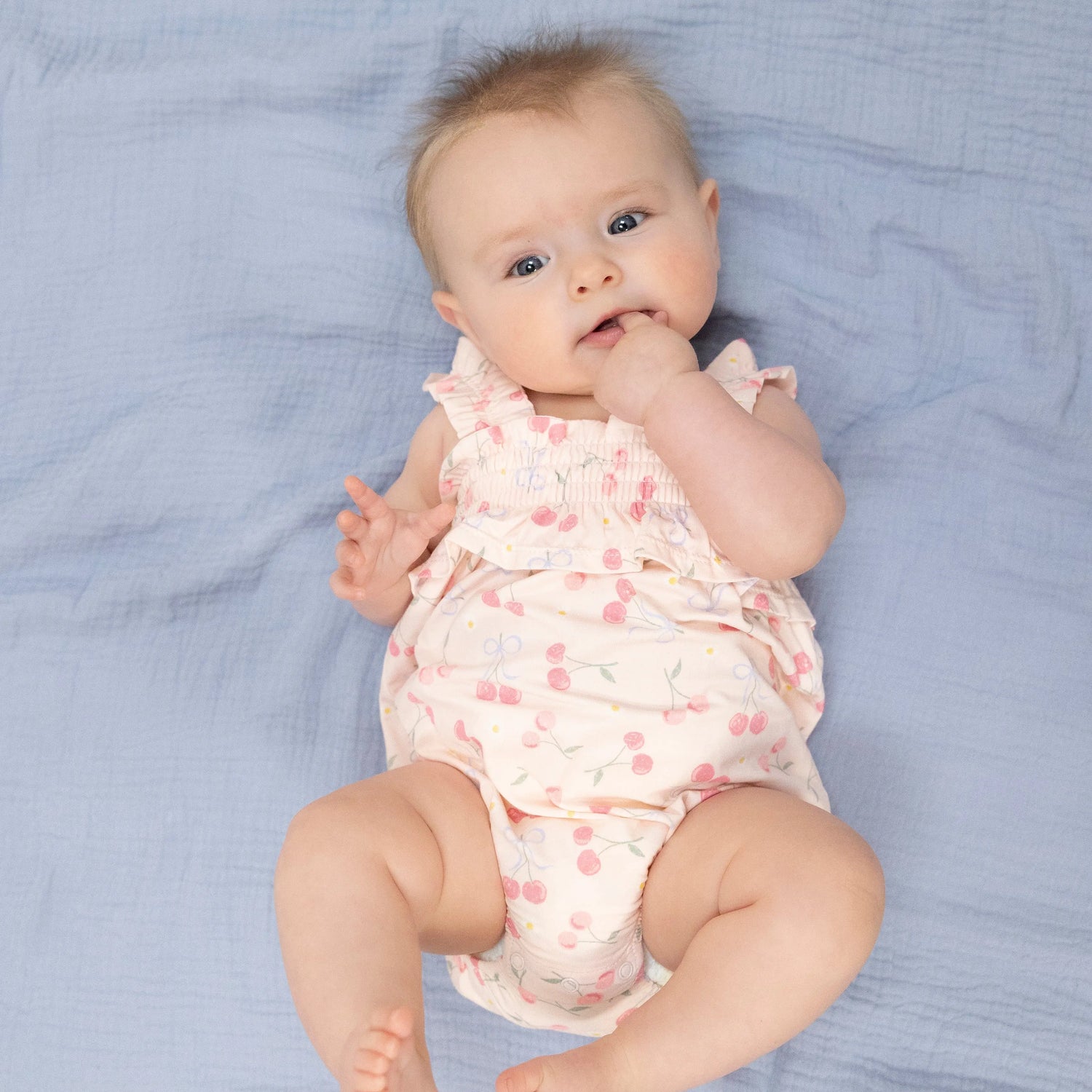 Angel Dear Ruffly Strap Bubble Romper Baby Bamboo Viscose Angel Dear 