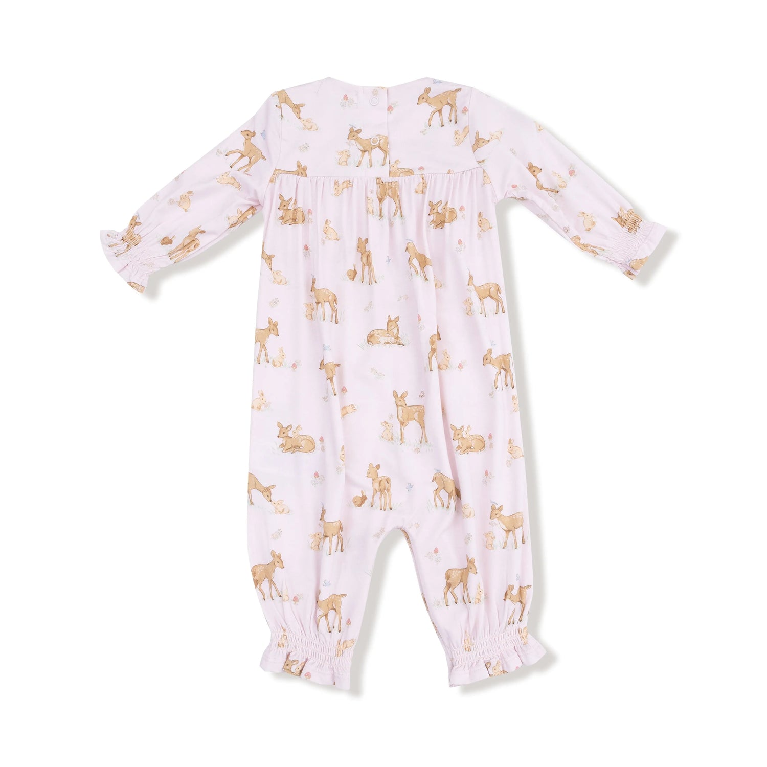 Angel Dear Angel Dear Smocked Long Sleeve Baby Romper Silky Viscose - Apparel & Accessories > Clothing > Baby & Toddler Clothing > Baby One-Pieces 967