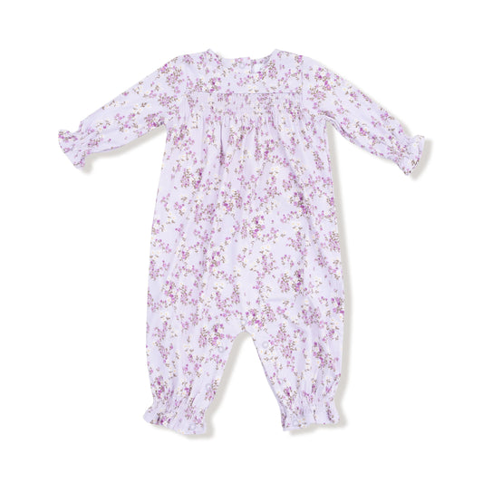 Angel Dear Smocked Long Sleeve Baby Romper Viscose Bamboo Angel Dear Everetts Place: Online Boutique