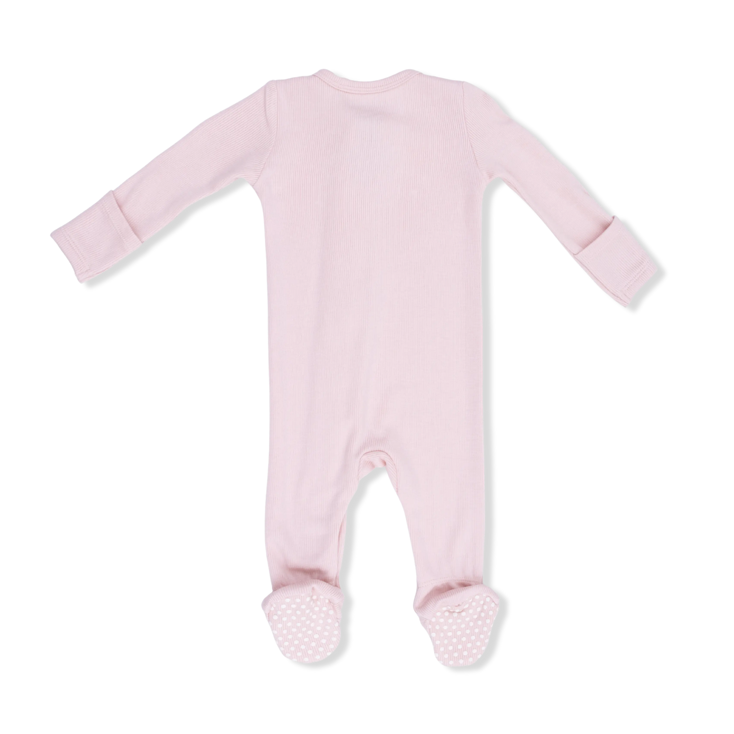 Angel Dear Solid Veiled Pink 2 Way Zipper Footie Baby Sleepwear Angel Dear 