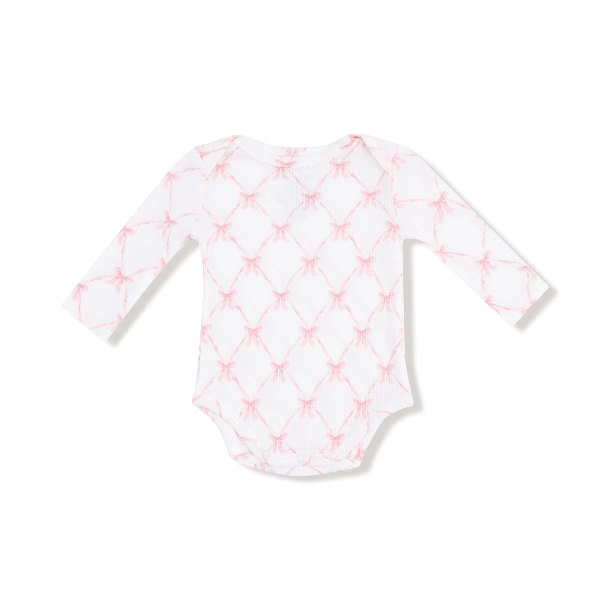 Angel Dear Thermal Waffle Lap Shoulder Long Sleeve Bodysuit Angel Dear Everetts Place: Online Boutique