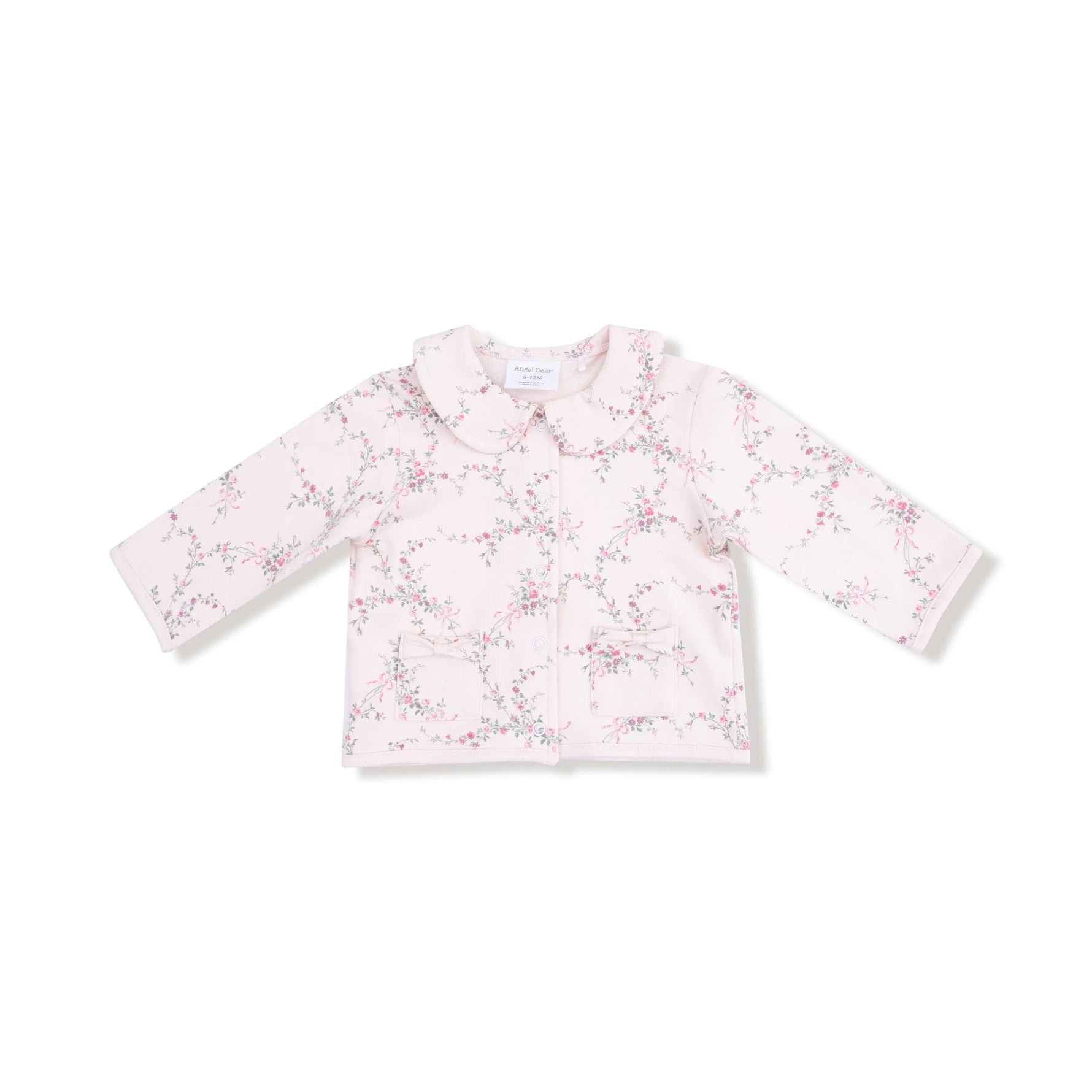 Angel Dear Angel Dear Tweed Style Jacket With Bow Pockets For Toddlers - Apparel & Accessories > Clothing > Baby & Toddler Clothing > Baby & Toddler Outerwear > Baby & Toddler Coats & Jackets 737