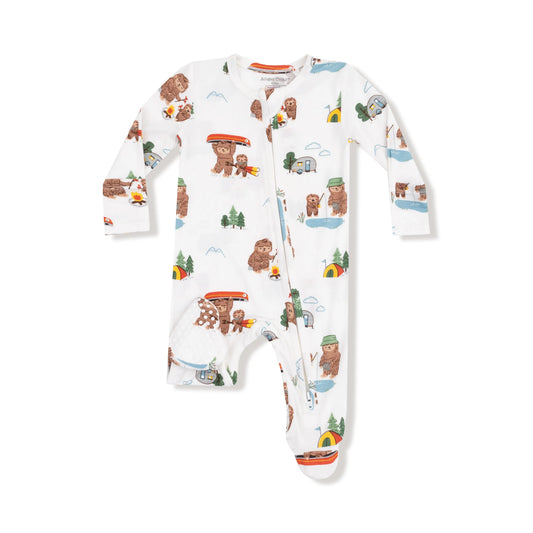 Angel Dear Two Way Zipper Footie Baby Sleepsuit Bamboo Angel Dear Everetts Place: Online Boutique