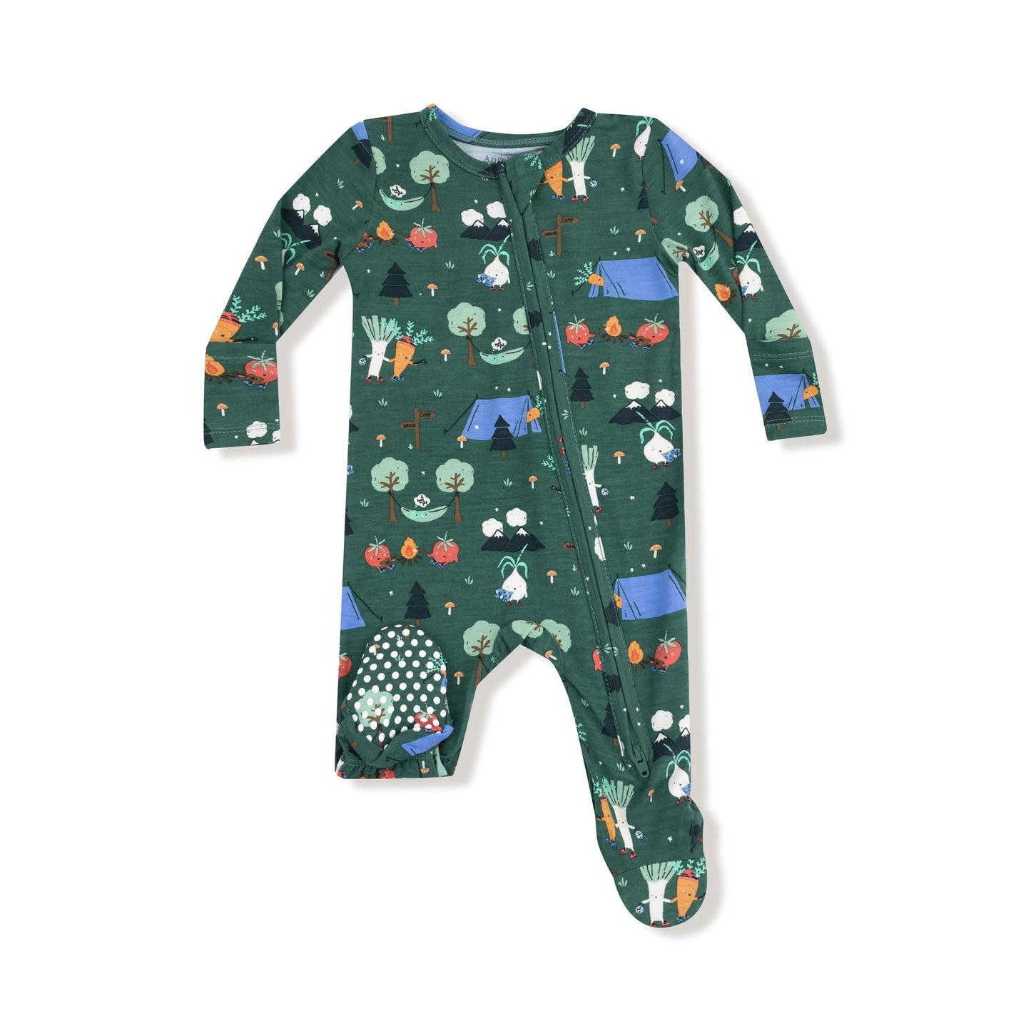 Angel Dear Two Way Zipper Footie With Fold Over Cuffs Angel Dear Everetts Place: Online Boutique
