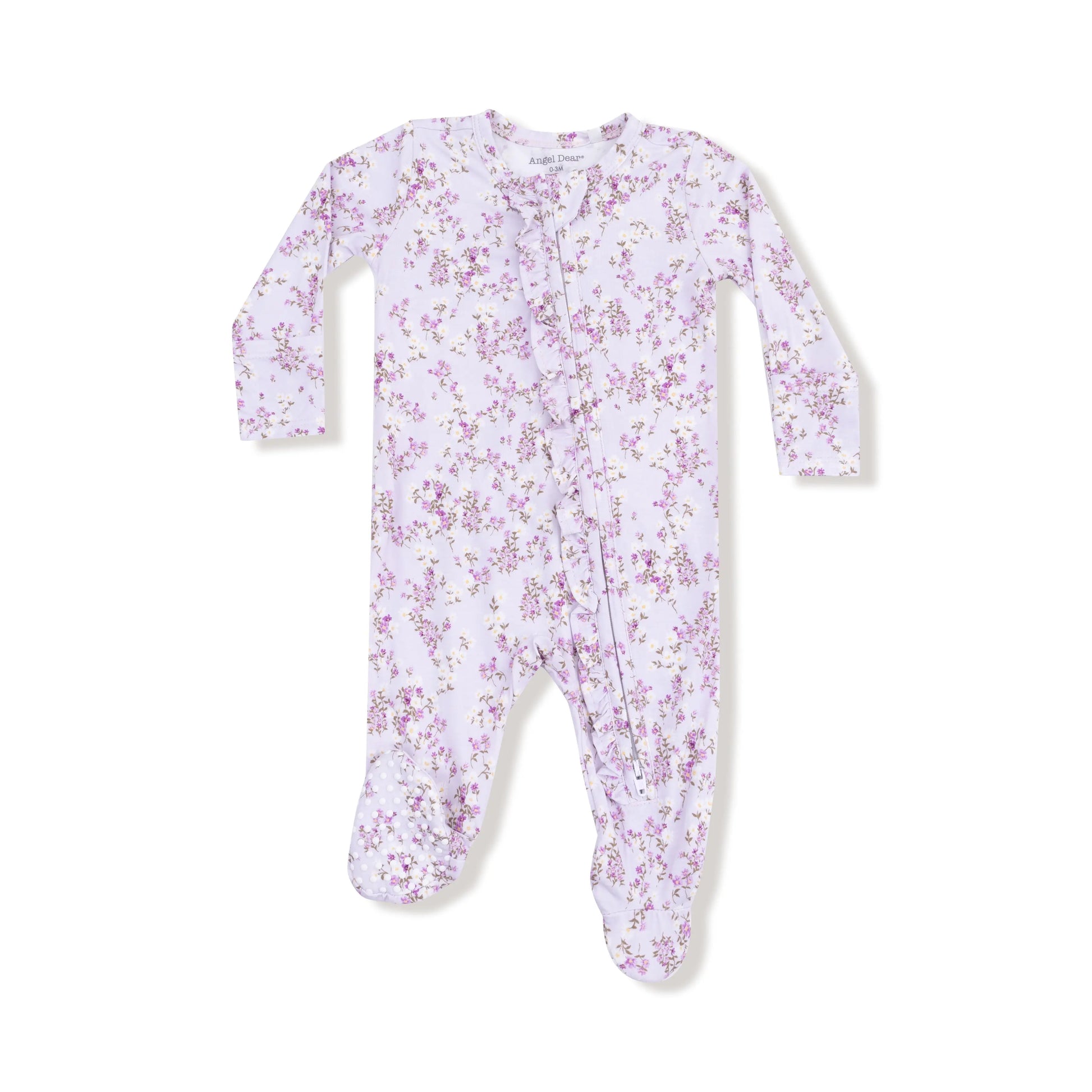 Angel Dear Two Way Zipper Footie With Ruffle Front Angel Dear Everetts Place: Online Boutique