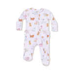 Angel Dear Angel Dear Two Way Zipper Ruffle Back Footie for Babies - Apparel & Accessories > Clothing > Baby & Toddler Clothing > Baby & Toddler Sleepwear 653