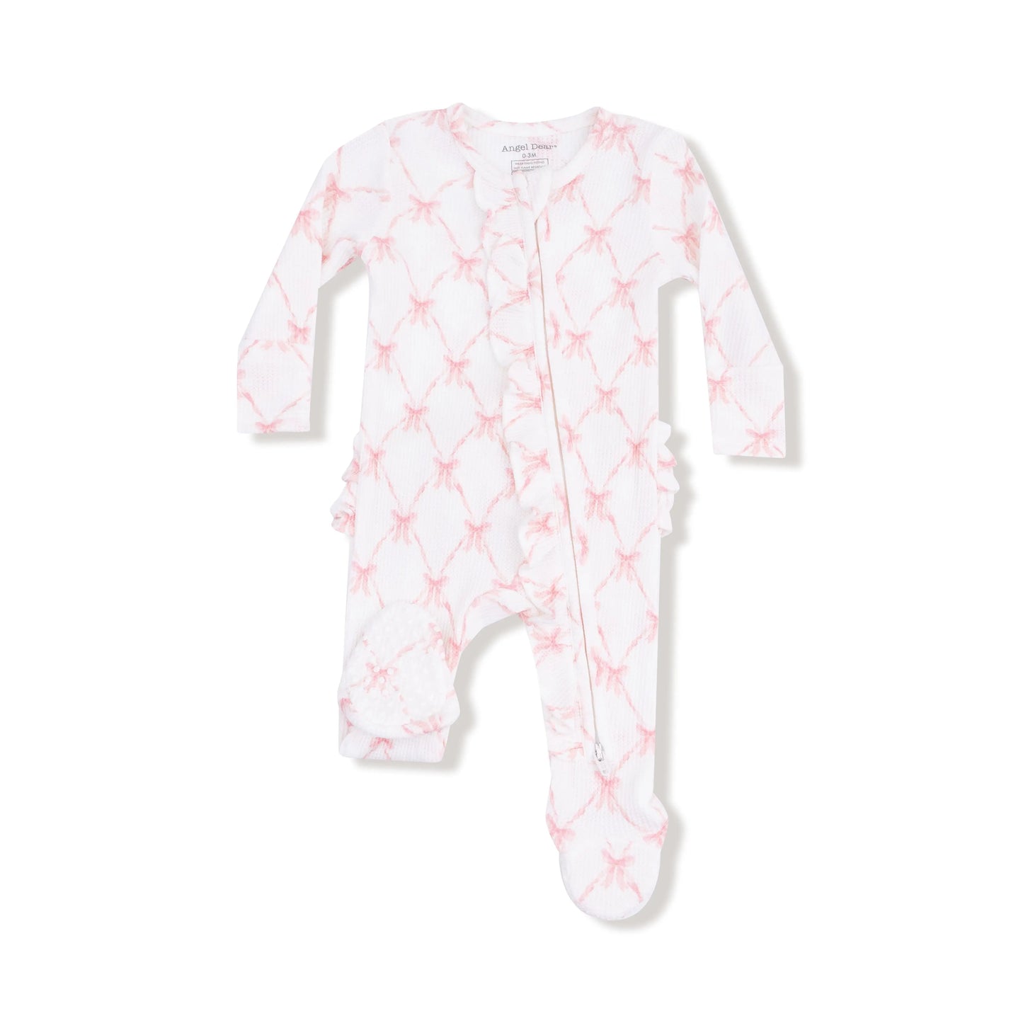 Angel Dear Two Way Zipper Ruffle Front Footie For Baby Angel Dear Everetts Place: Online Boutique