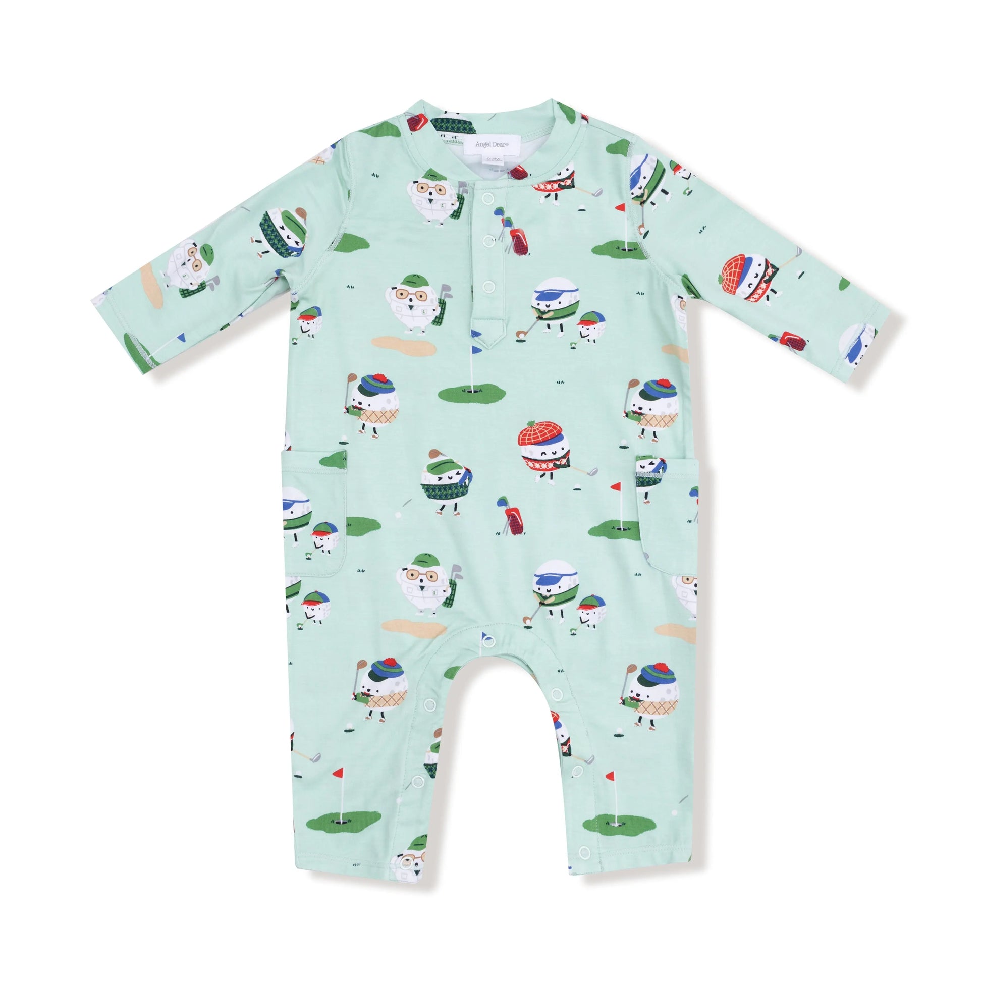 Angel Dear Angel Dear Uni Romper Cozy Henley Neckline For Fall Winter - Apparel & Accessories > Clothing > Baby & Toddler Clothing > Baby One-Pieces 106