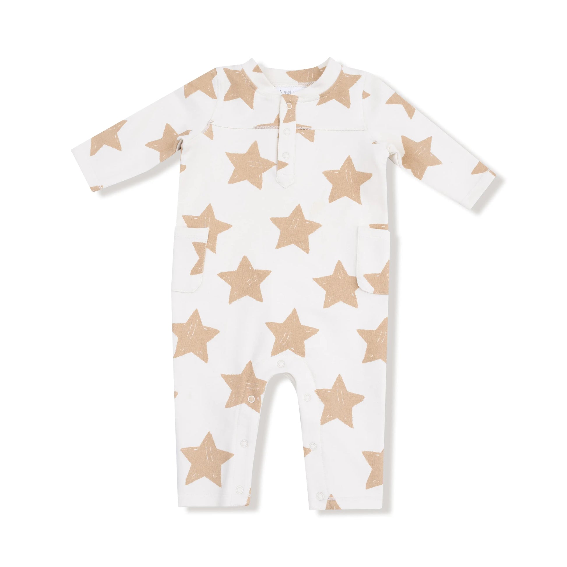 Angel Dear Uni Romper Henley Neckline Cozy Fall Winter Angel Dear Everetts Place: Online Boutique