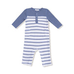 Angel Dear Angel Dear Waffle Romper With Contrast Sleeves For Winter - Apparel & Accessories > Clothing > Baby & Toddler Clothing > Baby One-Pieces 969