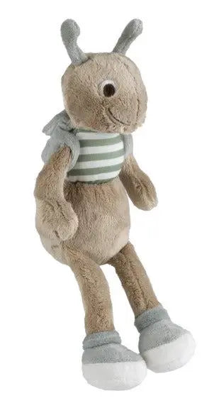 Ant Aron by Happy Horse stuffed animal with backpack and hiking boots, 11-inch size.