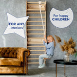 Goodevas Apollo Swedish Wall Climbing Ladder for Little Astronauts Moon Swing Set - Toys & Games > Outdoor Play Equipment > Swing Sets & Playsets