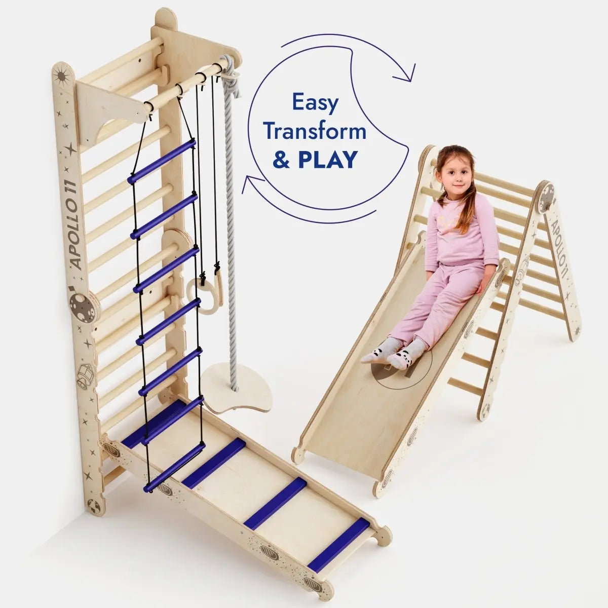 Apollo Swedish Wall Climbing Ladder for Little Astronauts Moon Swing Set Goodevas Everetts Place: Online Boutique