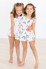Mila & Rose ® April Showers Short Sleeve Twirl Leotard for Tiny Dancers - Everetts Place Boutique - 