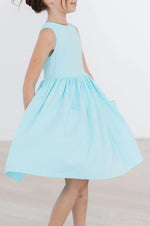 Aqua Tank Pocket Twirl Dress For Toddlers Everyday Comfort Mila & Rose ® Everetts Place: Online Boutique