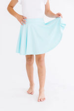 Aqua Twirl Skort With Attached Shorts Mila And Rose Kids Mila & Rose ® Everetts Place: Online Boutique