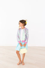 Aqua Twirl Skort With Attached Shorts Mila And Rose Kids Mila & Rose ® Everetts Place: Online Boutique